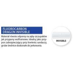 PRZYPON DRAGON INVISIBLE FLUOROCARBON CLASSIC 25CM 20KG 50-420-25