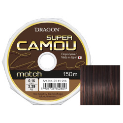ŻYŁKA DRAGON SUPER CAMOU MATCH 150 m 0,22 mm          camou/brązowo-czarna